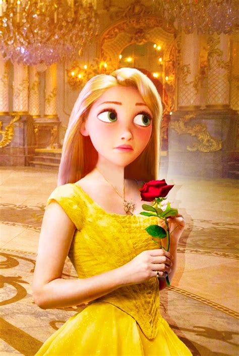 Rapunzel in live action Belle's yellow dress - Disney Princess Fan Art ...