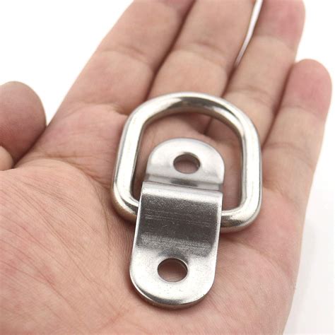 Buy TooTaci 10 Pack D Ring Tie Downs Anchor, 1/4” Stainless Steel Heavy ...