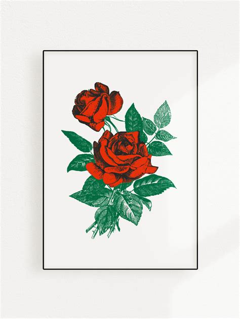 √ Vintage Red Roses