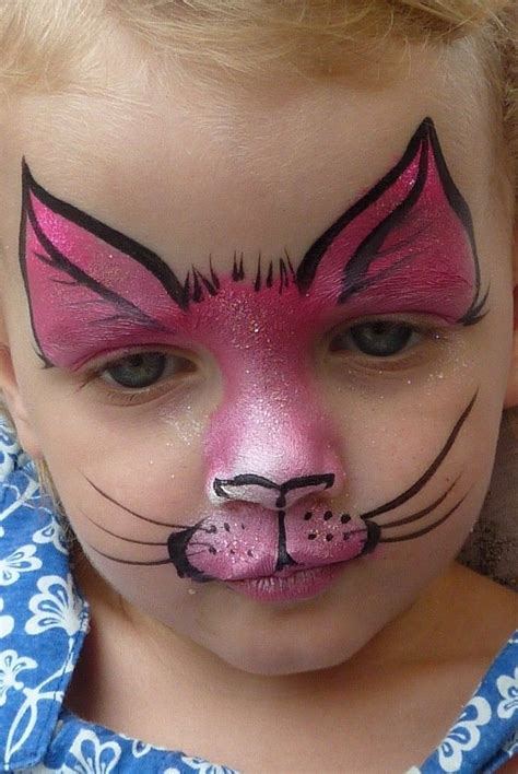 Kids Face Painting Easy, Face Painting Designs, Animal Face Paintings, Animal Faces, Kitty Face ...
