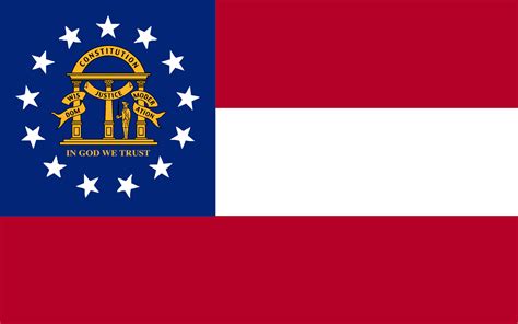 Georgia state flag image and meaning Georgia flag - country flags