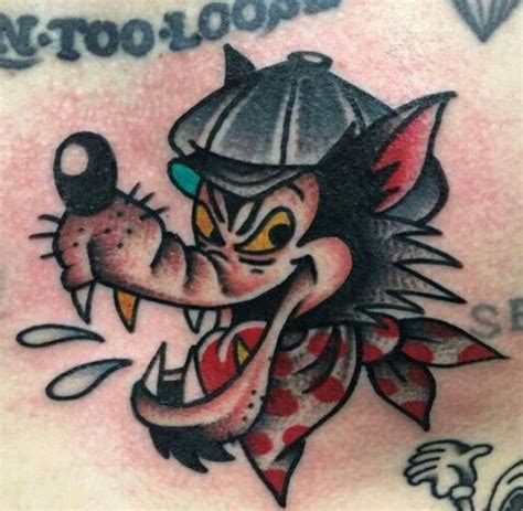 Big Bad Wolf | Bad wolf tattoo, Wolf tattoo, Cartoon tattoos