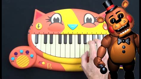 HOW TO PLAY FIVE NIGHTS AT FREDDY'S SONG ON A CAT PIANO - YouTube