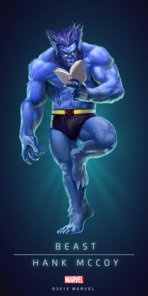 #Beast #Fan #Art. (BEAST - HANK MCCOY IN: MARVEL'S PUZZLE QUEST!) BY: AMADEUS CHO! (THE * 5 ...