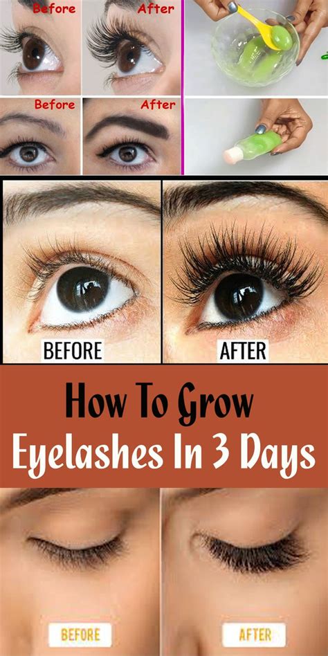 Grow Your Eyelashes In Just 3 Days | How to grow eyelashes, Grow ...