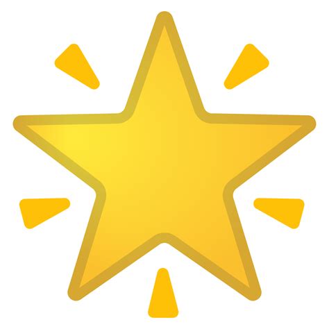 Glowing star Icon | Noto Emoji Travel & Places Iconset | Google