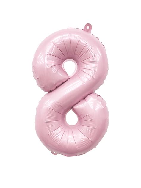 Ellie's Number 8 Pastel Pink 32"