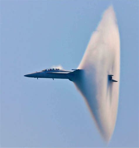 An F-18 Super Hornet breaking the sound barrier. : r/shockwaveporn