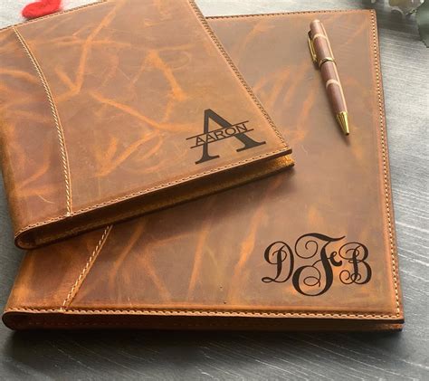 Leather Portfolio Personalized Portfolio Handmade Custom | Etsy