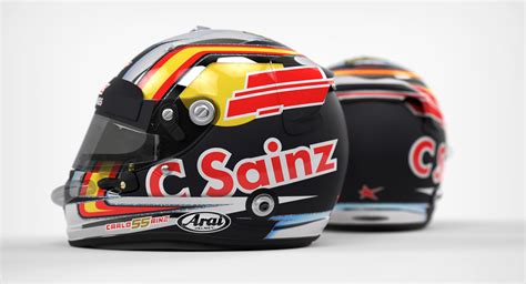 Racing helmet carlos sainz 3D model - TurboSquid 1166864