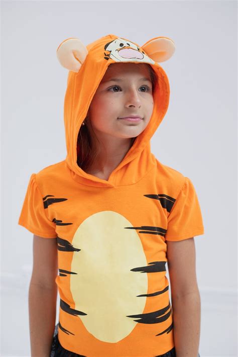 Disney Winnie the Pooh Tigger Cosplay T-Shirt Dress and Leggings ...