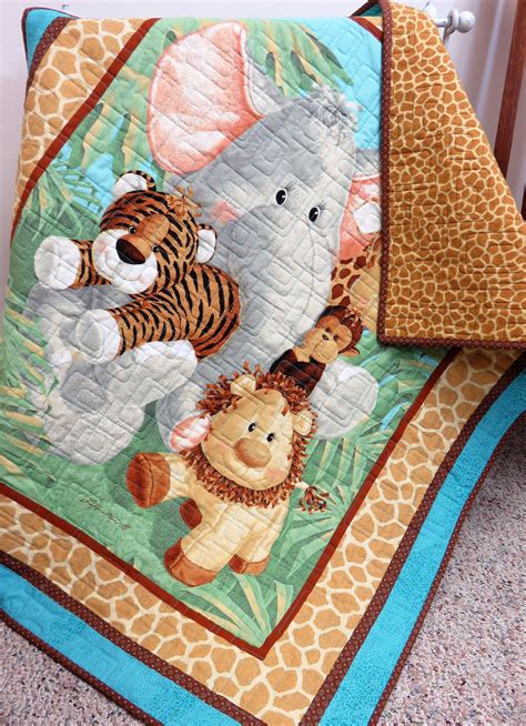 Handmade Baby Quilt for Sale Flannel Baby Blanket Zoo | Etsy | Handmade baby quilts, Flannel ...