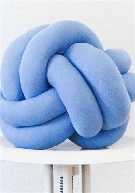 How To Make A DIY Knot Pillow Instructions | Sugar & Cloth