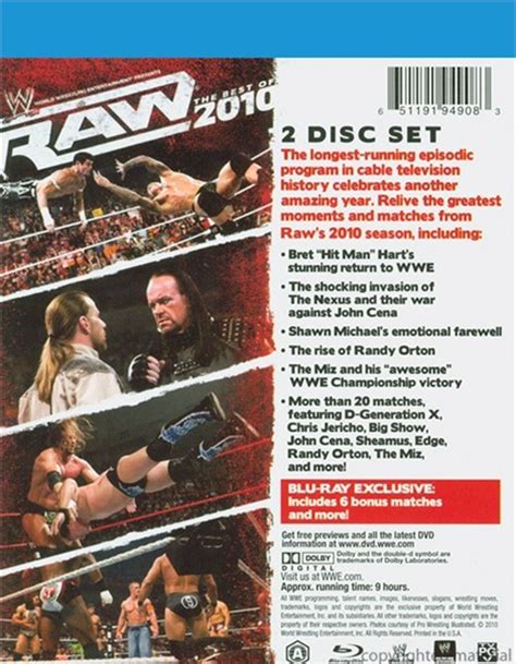 WWE: The Best Of Raw 2010 (Blu-ray 2010) | DVD Empire