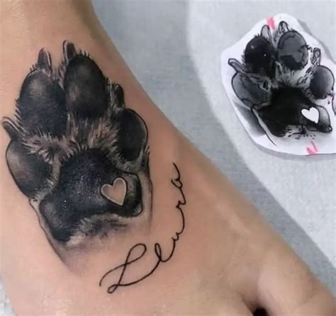 70 best paw print tattoo ideas for dog lovers – Artofit