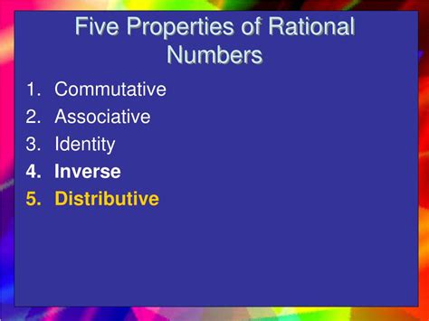 PPT - Properties of Rational Numbers PowerPoint Presentation, free download - ID:6877503