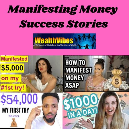 Manifesting Money Success Stories Using LOA Techniques - Wealthvibes