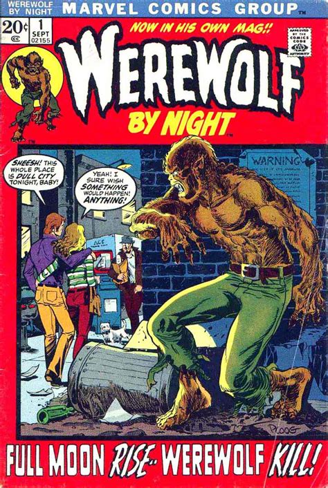 Werewolf by Night #1 - Mike Ploog art & cover + 1st issue - Pencil Ink