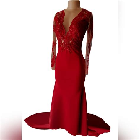 Gorgeous Red Mermaid Matric Dance Dress - Marisela Veludo - Fashion Designer