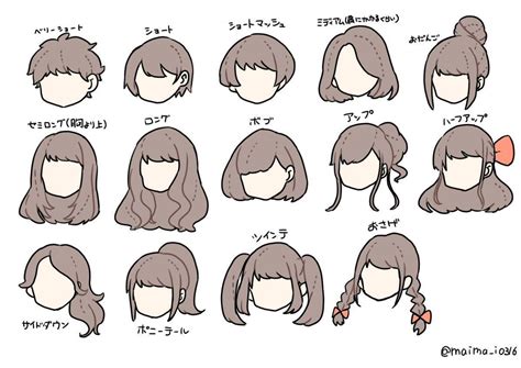 Drawing Hairstyles For Your Characters (9) Twitter | Cartoon hair ...