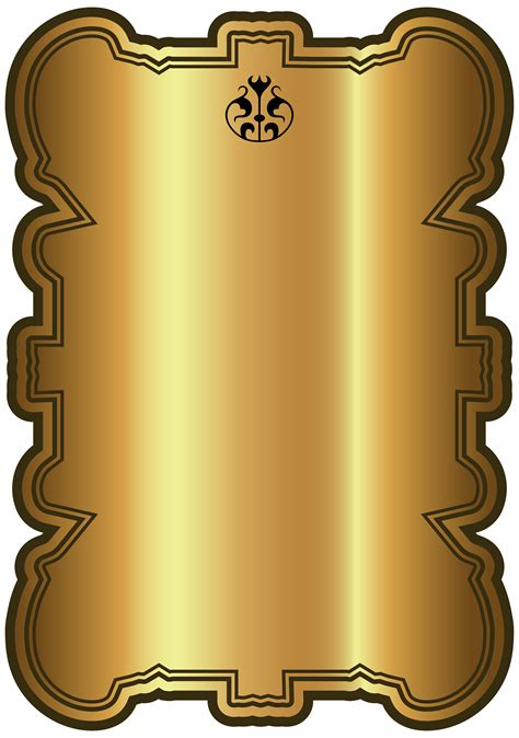 Gold Label Template Clipart Image Frame Png Label Tem - vrogue.co