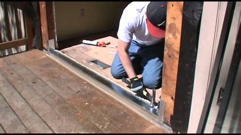 How To Install A Sliding Glass Door With Oglesby Construction - YouTube