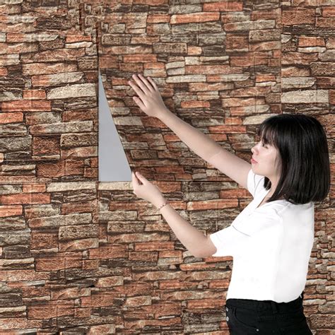 Foam Bricks Wallpaper sticker 3D Wallpaper Adhesive Wall decor waterproof Increase room ...