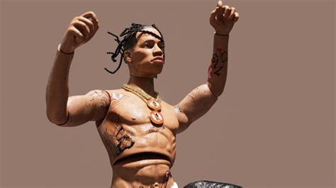 Travis Scott Toy Figure - Rigged (C4D & Blender)