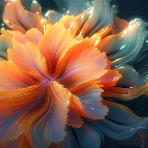 Premium AI Image | abstract flower