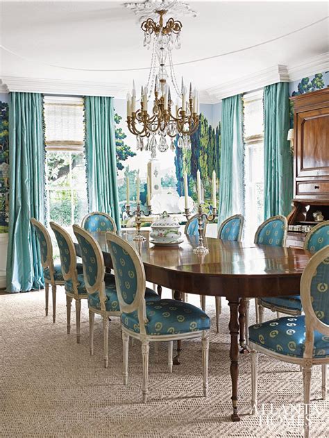 Inspired by Tradition | Atlanta Homes & Lifestyles | Elegant dining room, Turquoise dining room ...