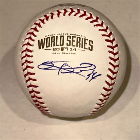 SERGIO ROMO (Giants) Signed Official 2014 WORLD SERIES Baseball Beckett Auth BAS | eBay