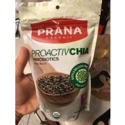 Prana Proactiv Chia, Whole Black: Calories, Nutrition Analysis & More | Fooducate