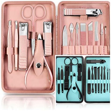 15 Piece Manicure Pedicure Nail Care Set Cutter Cuticle Clip - Inspire Uplift