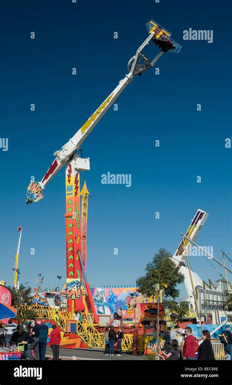 Rides and amusements at Royal Melbourne Show, Australia Stock Photo - Alamy