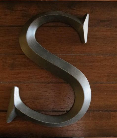 Home Letter S/ Pick Your Own Letter/ Wall Letter/ /Distressed Oil Rubbed Bronze/ Wall Decor ...