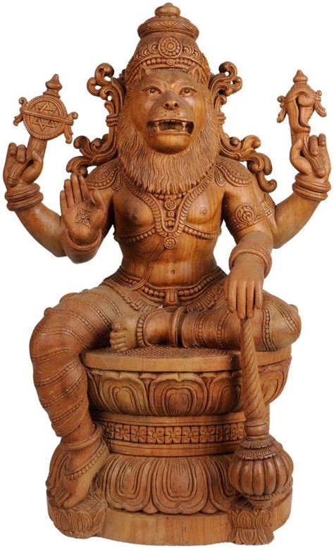 Narasimha Incarnation of Lord Vishnu | Exotic India Art | Hindu statues ...