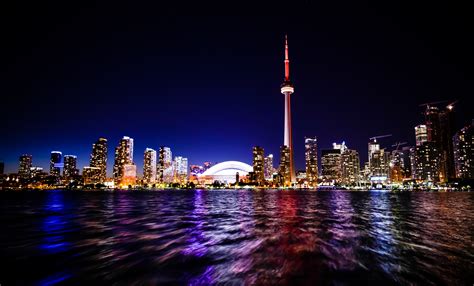 Toronto Night Skyline - 4K Ultra HD Wallpaper