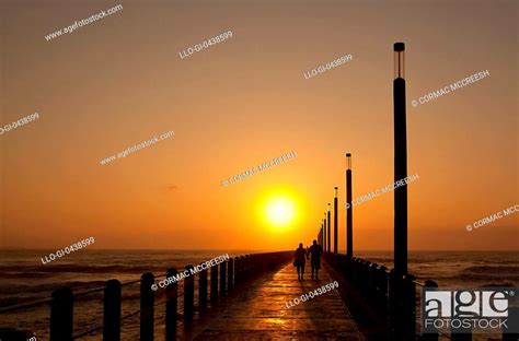Dawn view, Durban beachfront, Durban, South Africa, Stock Photo, Picture And Royalty Free Image ...