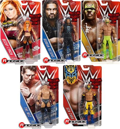 WWE Series 62 - Complete Set of 5 WWE Toy Wrestling Action Figures by ...