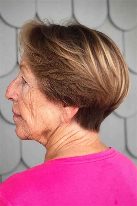 25 Stylish Wedge Haircuts for Women Over 60 | Wedge hairstyles, Short ...