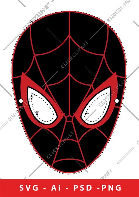 Miles Morales Spider-man, Birthday Party, Digital Paper Face Mask, SVG, Files for Cricut - Etsy