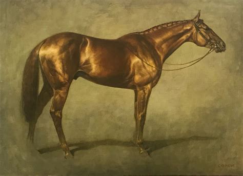 STUDY OF A CHESTNUT THOROUGHBRED – Tilting at Wildmills Gallery