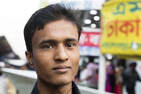 Dhaka, Bangladesh, February 24 2017: Portrait of a Young Bangladeshi ...