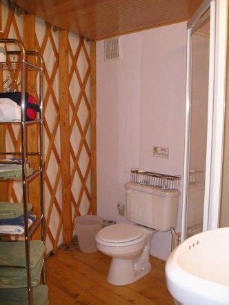 This yurt has indoor plumbing. . . | Plumbing bathroom, Yurt, Indoor