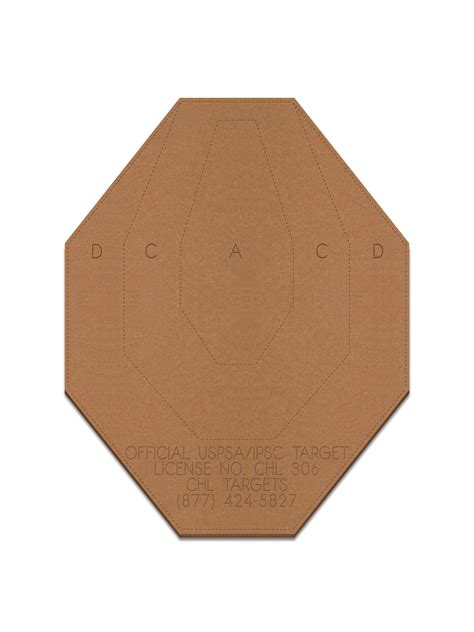 Buy Official USPSA/IPSC Cardboard Shooting Targets, Competition Torso Target, Silhouette ...