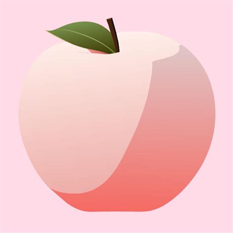 Premium Vector | Fake 3d apple vector illustration