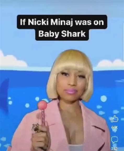 Niki Minaj on baby shark! [Video] | Just for laughs videos, Extremely ...