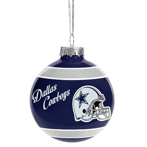 * Forever Collectibles 2016 Christmas Holiday Glass Ball Ornament - Dallas Cowboys, Price: $12. ...