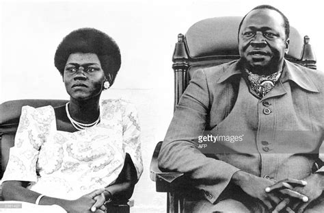 Portrait dated 15 May 1978 of President Idi Amin Dada and his favorite wife Mrs. Sarah at a ...