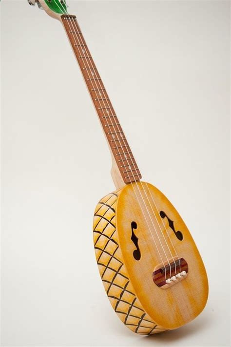 Pineapple ukulele relief carved sides and by celentanowoodworks, $700.00 | Pineapple ukulele ...